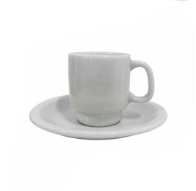 Xícara Cafézinho 65ml com Pires Sublimada - CN73