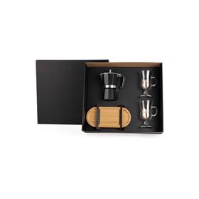 Kit Canecas em Vidro com Cafeteira Italiana - CN126 SM