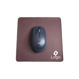 Mouse Pad Quadrado em Couro Sintético - MP16