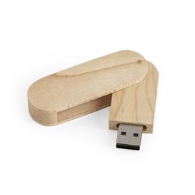 Pen Drive Retrátil Madeira  - PD23